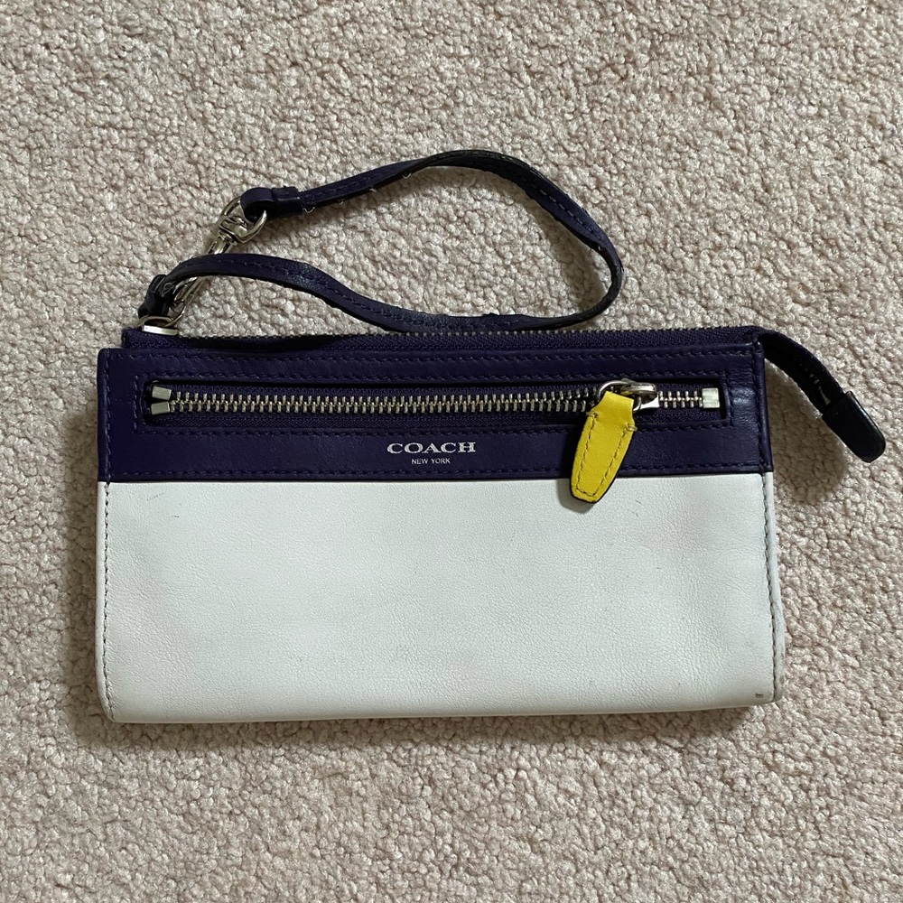 Coach Leather Wristlet